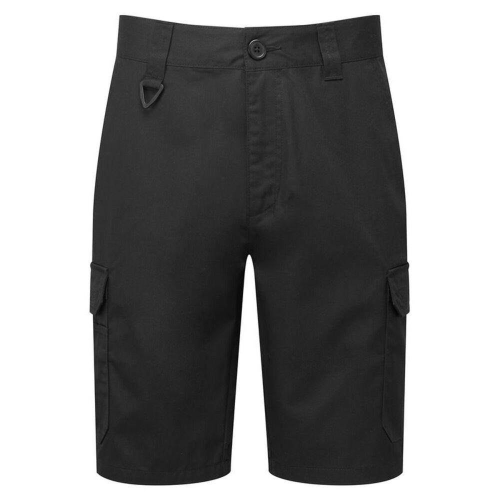 Premier Mens Work Cargo Shorts / Black